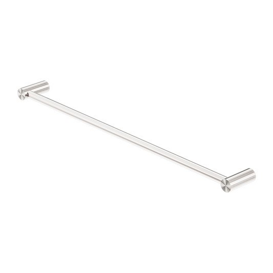 NEW MECCA SINGLE TOWEL RAIL 600/800MM BRUSHED NICKEL
