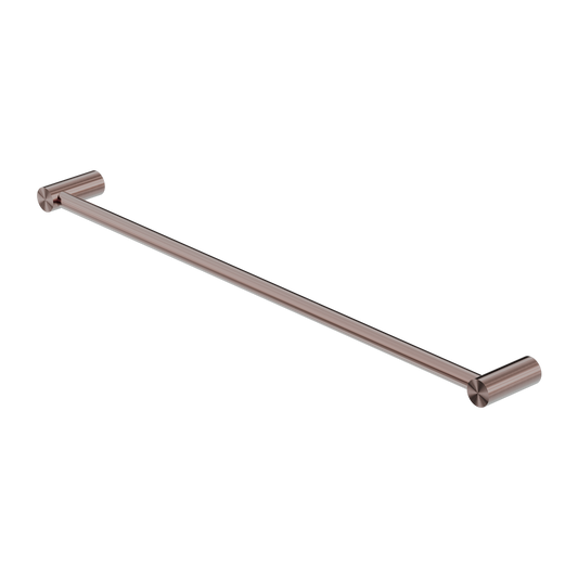 NEW MECCA SINGLE TOWEL RAIL 600/800MM BRUSHED BRONZE