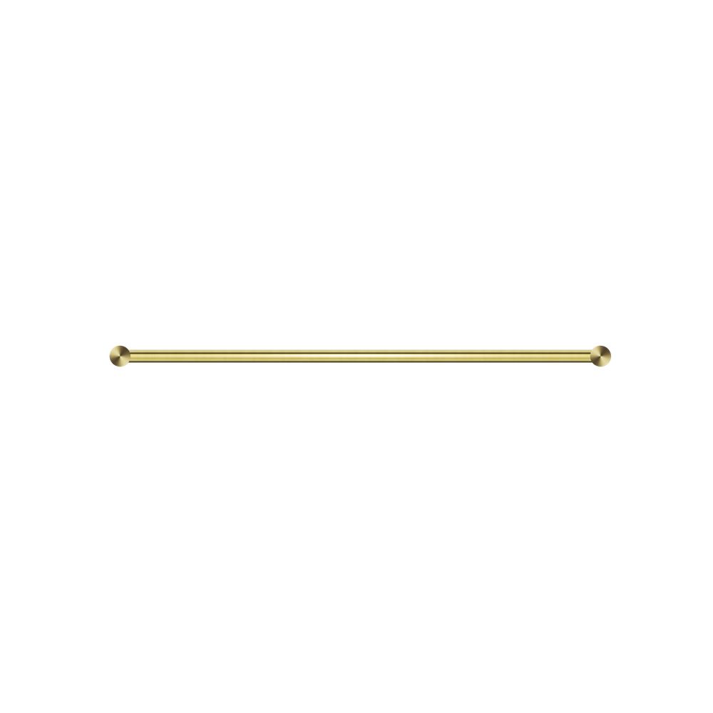 NEW MECCA DOUBLE TOWEL RAIL 600/800MM BRUSHED GOLD
