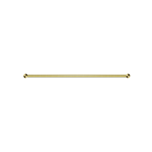 NEW MECCA DOUBLE TOWEL RAIL 600/800MM BRUSHED GOLD