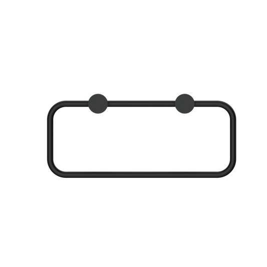 NEW MECCA TOWEL RING MATTE BLACK