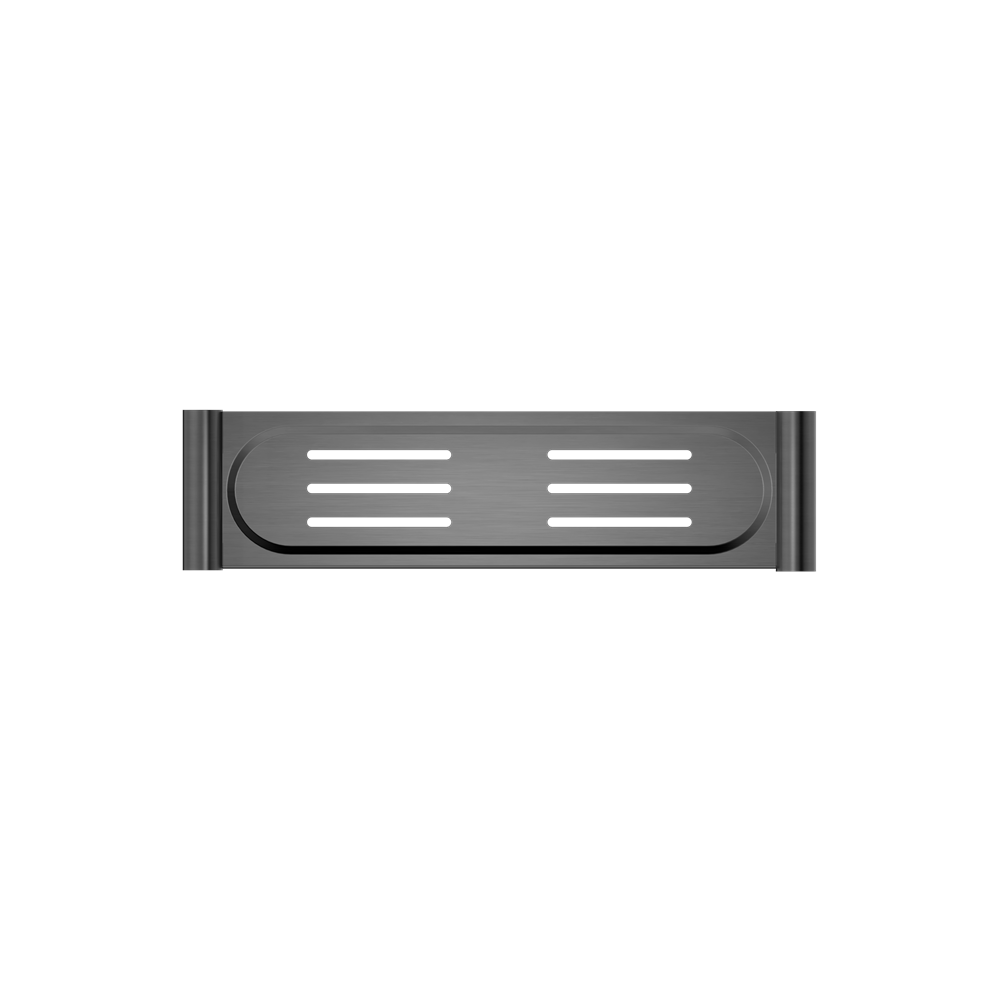 NEW MECCA METAL SHOWER SHELF GUN METAL