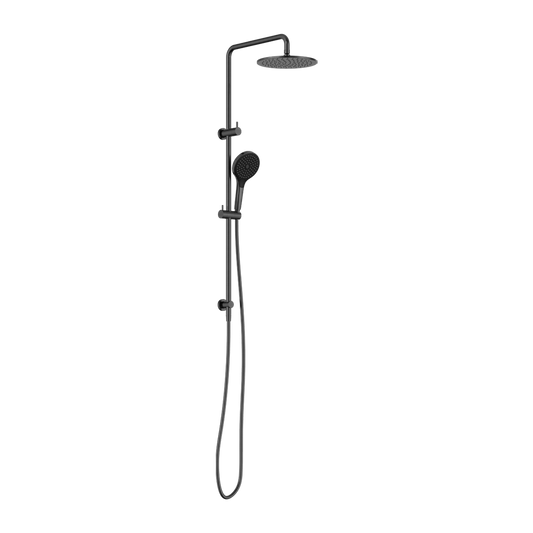 ROUND TWIN SHOWER WITH AIR SHOWER II GUN METAL
