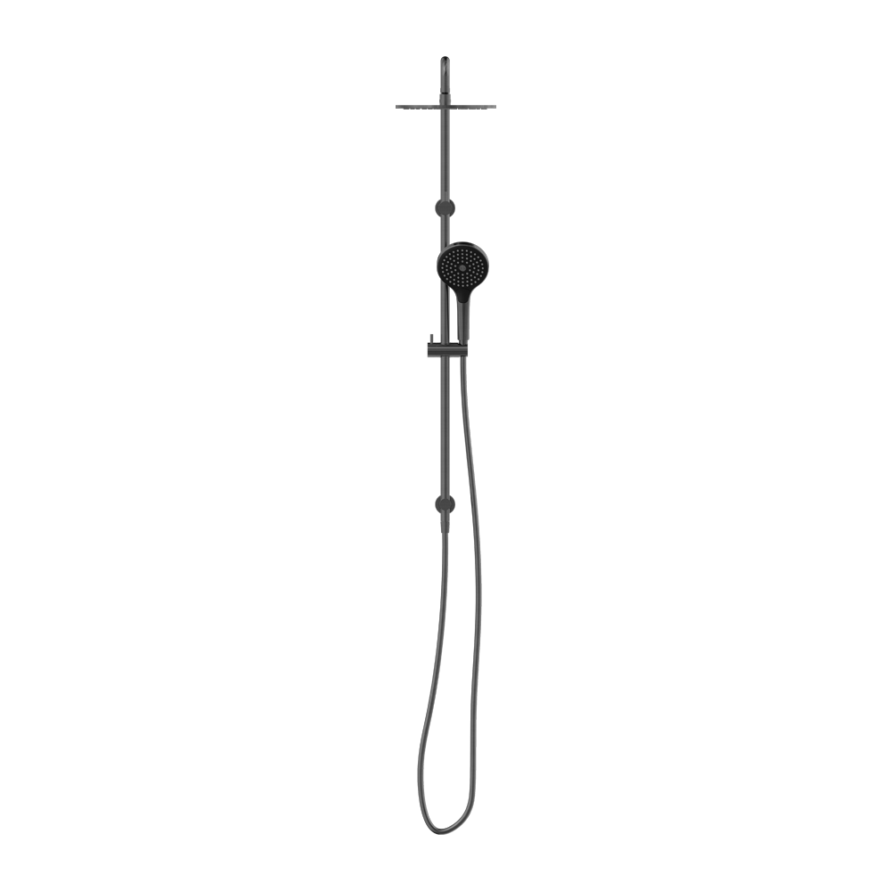 ROUND TWIN SHOWER WITH AIR SHOWER II GUN METAL