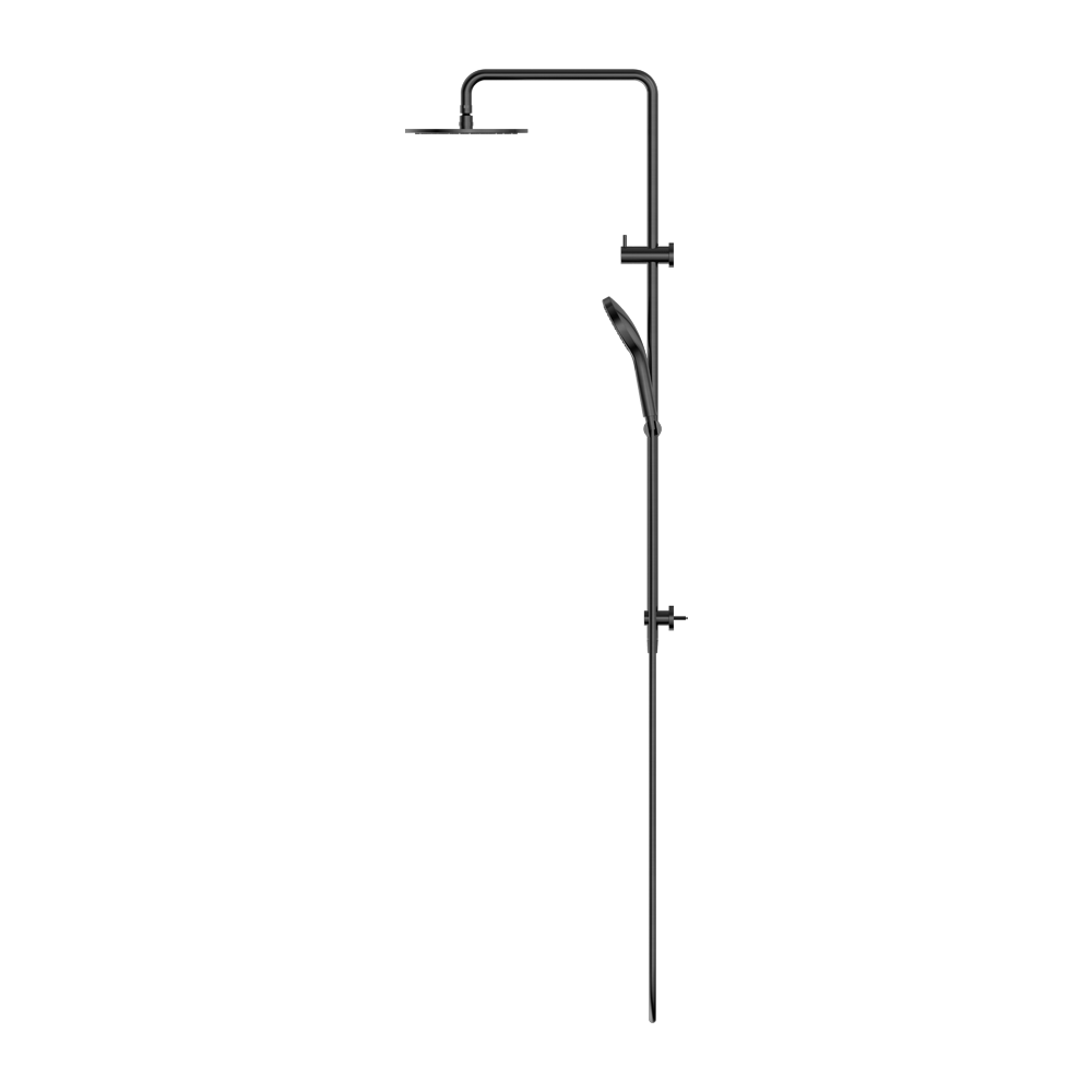 ROUND TWIN SHOWER WITH AIR SHOWER II GUN METAL