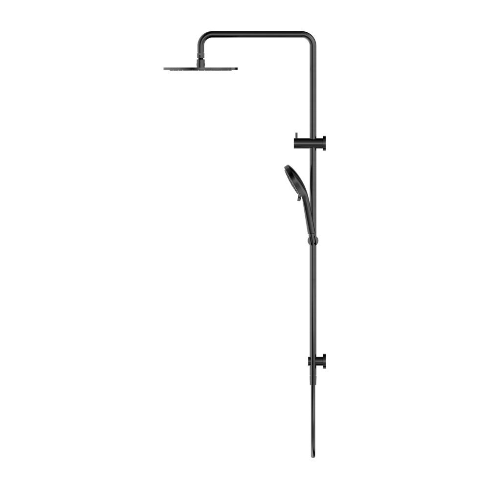 ROUND TWIN SHOWER GUN METAL
