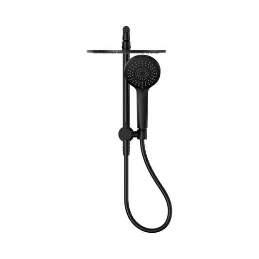 MECCA 2 IN 1 TWIN SHOWER MATTE BLACK