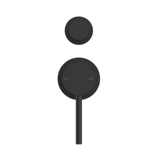 DOLCE SHOWER MIXER WITH DIVERTOR SEPARATE BACK PLATE MATTE BLACK