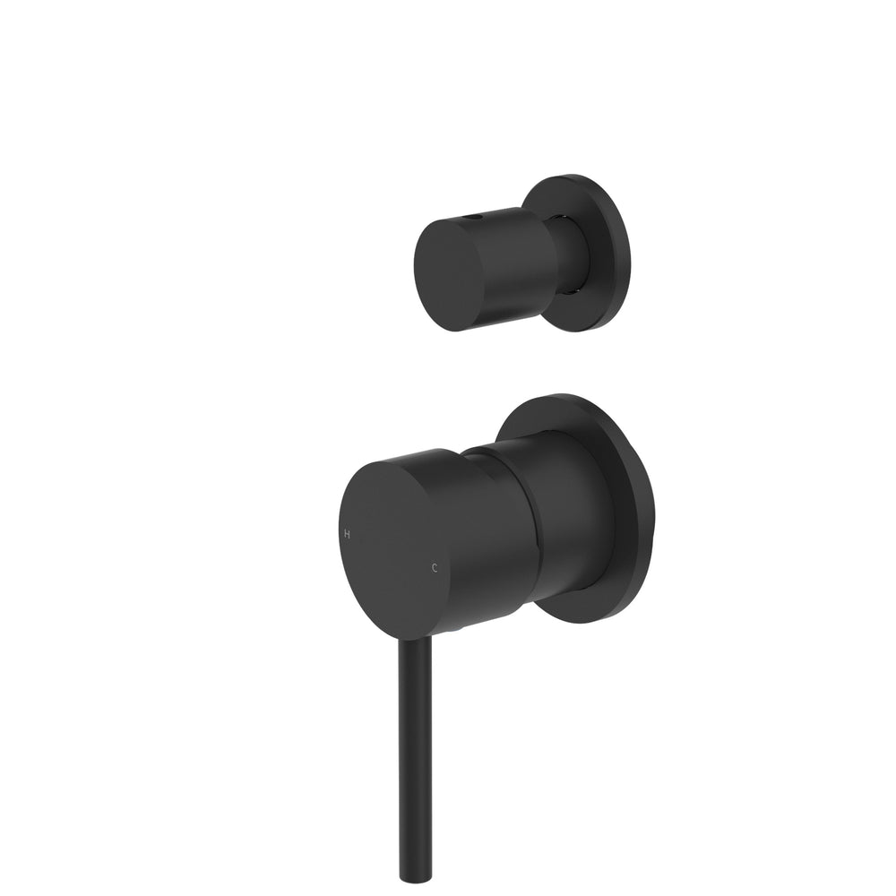 DOLCE SHOWER MIXER WITH DIVERTOR SEPARATE BACK PLATE MATTE BLACK