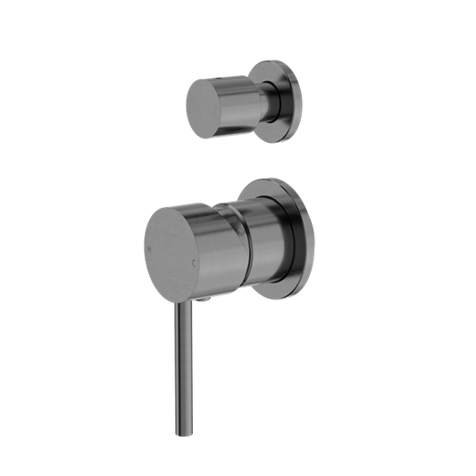 DOLCE SHOWER MIXER WITH DIVERTOR SEPARATE BACK PLATE GUN METAL