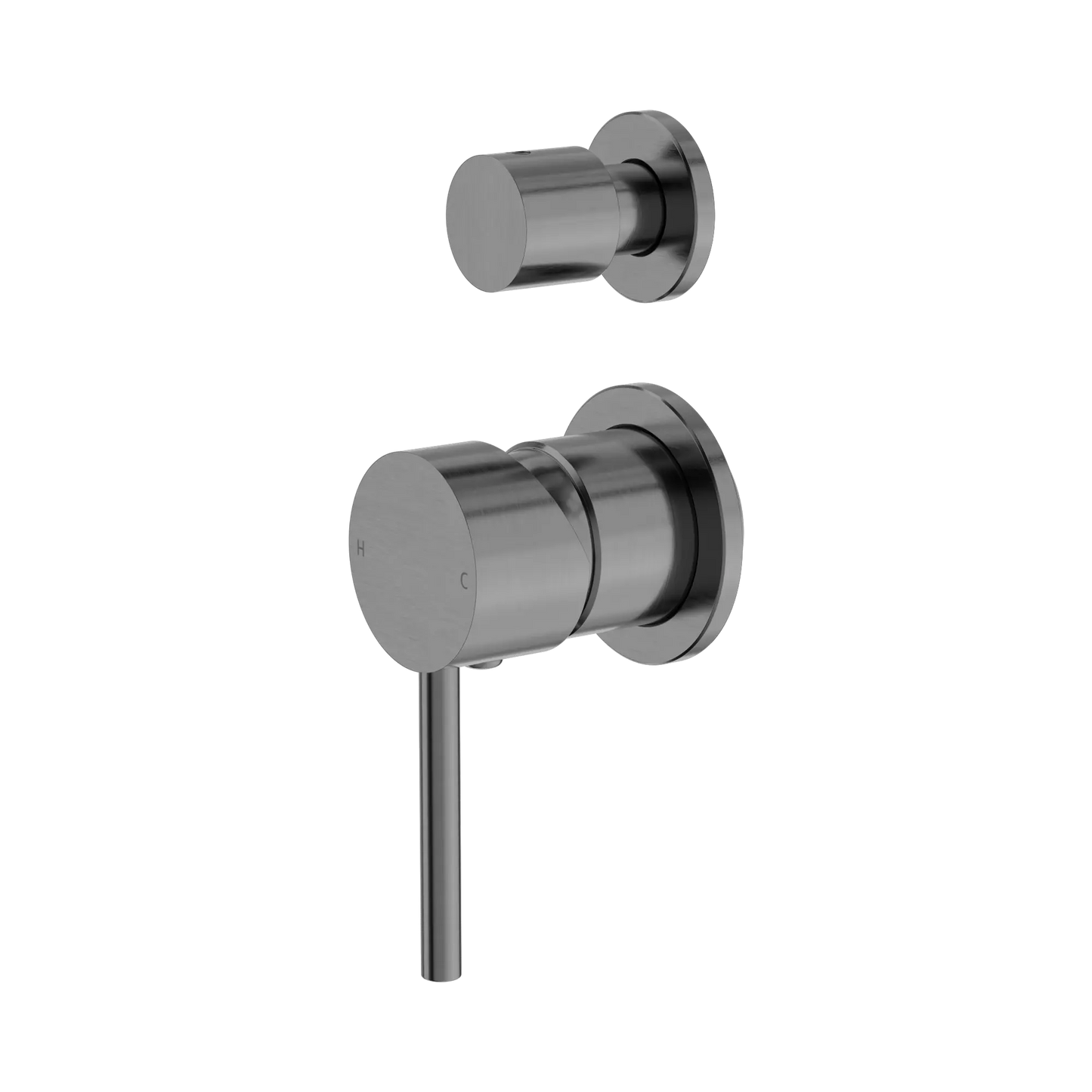 DOLCE SHOWER MIXER WITH DIVERTOR SEPARATE BACK PLATE TRIM KITS ONLY GUN METAL