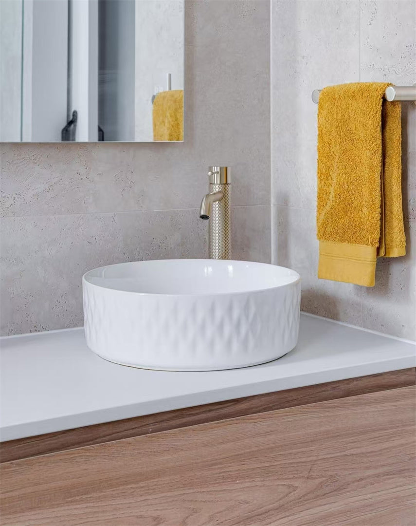 OPAL TALL BASIN MIXER BRUSHED GOLD
