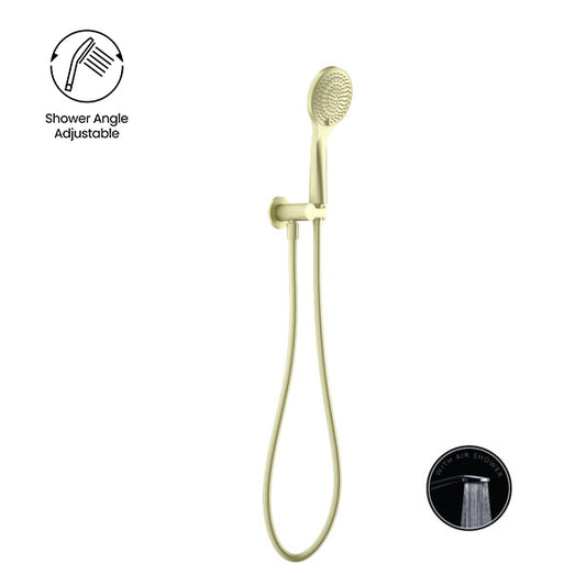 OPAL SHOWER ON BRACKET WITH AIR SHOWER BRUSHED GOLD