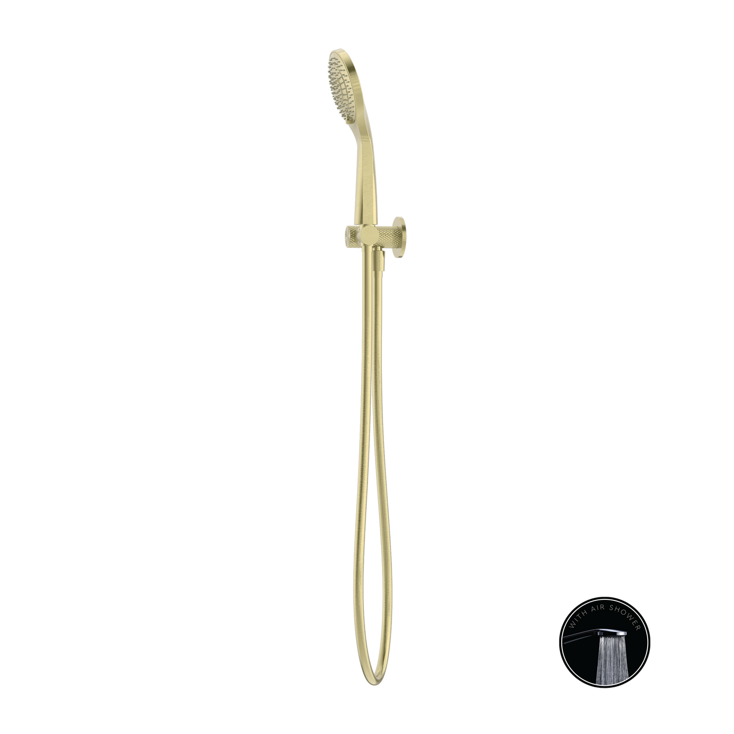 OPAL SHOWER ON BRACKET WITH AIR SHOWER BRUSHED GOLD