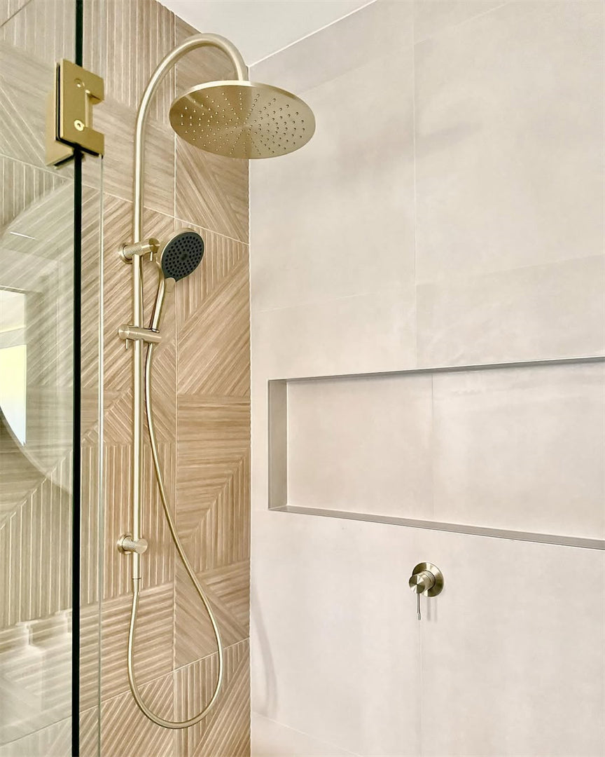 OPAL TWIN SHOWER WITH AIR SHOWER II BRUSHED GOLD