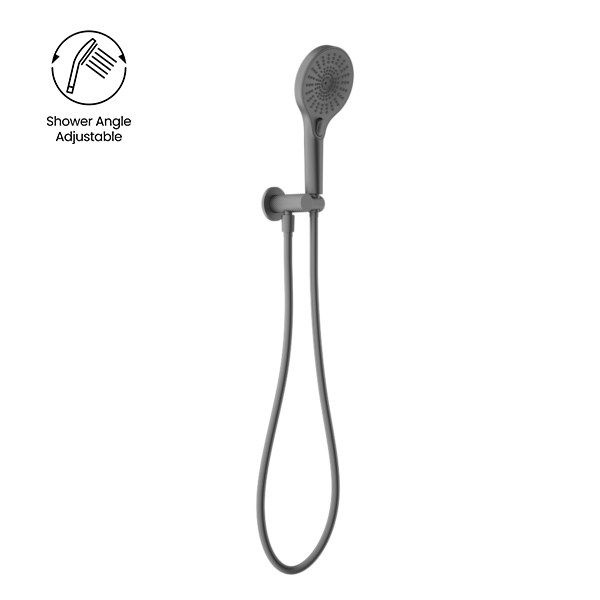 OPAL SHOWER ON BRACKET GRAPHITE