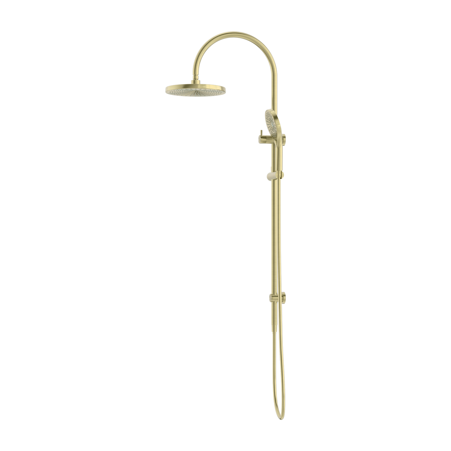 OPAL TWIN SHOWER BRUSHED GOLD