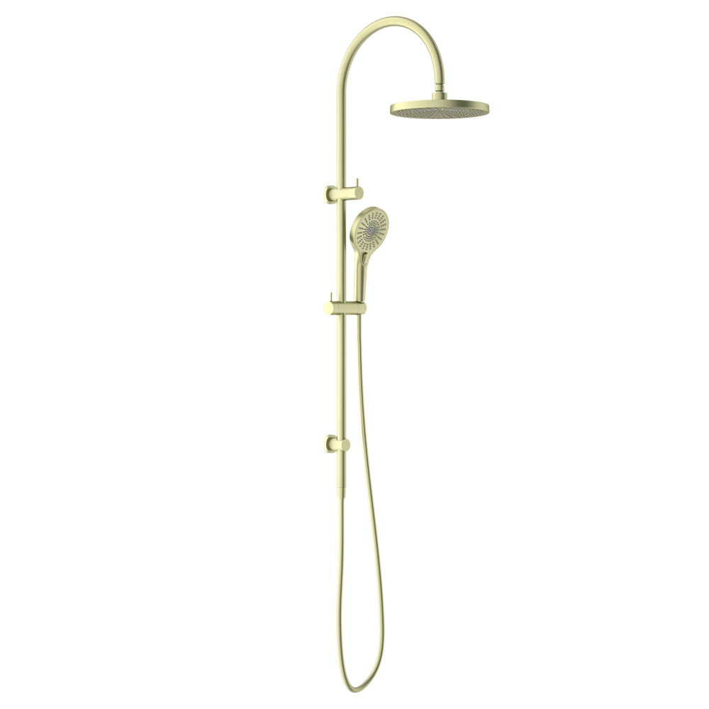 OPAL TWIN SHOWER BRUSHED GOLD