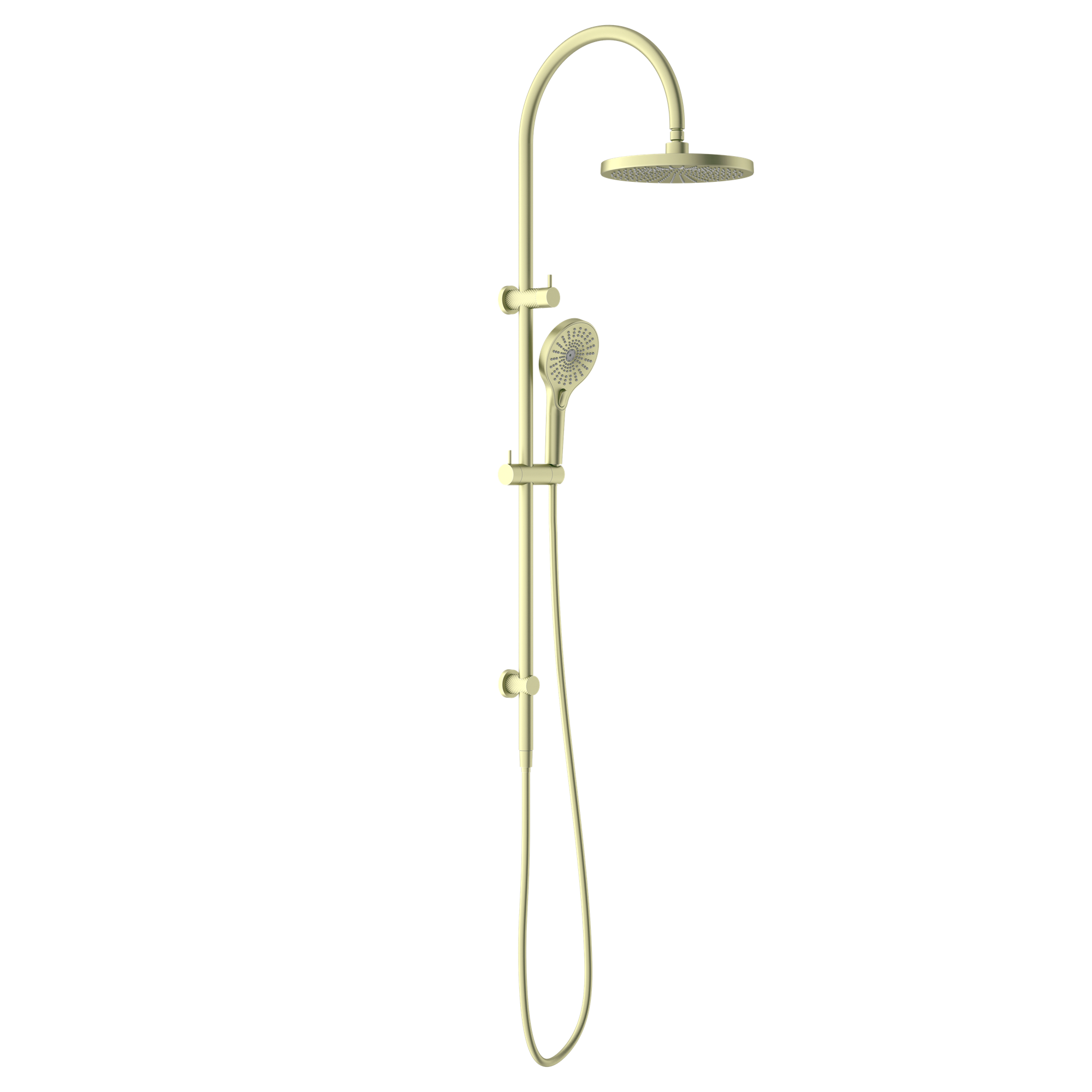 OPAL TWIN SHOWER BRUSHED GOLD