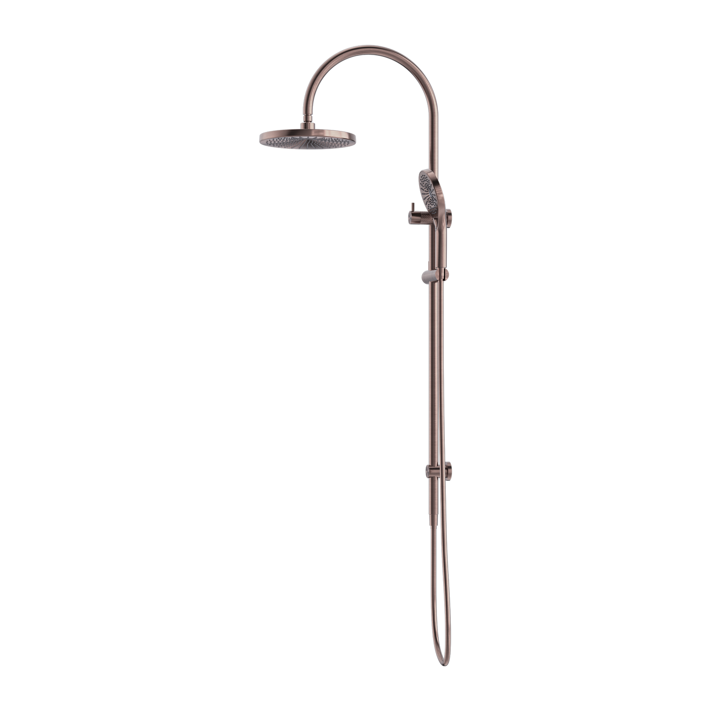 OPAL TWIN SHOWER BRUSHED BRONZE