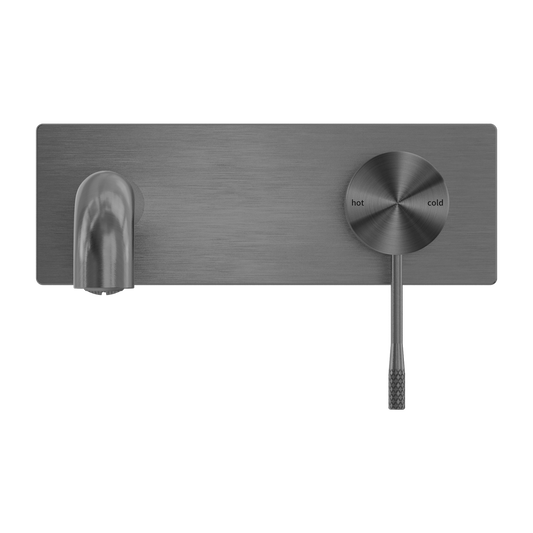 OPAL WALL BASIN/BATH MIXER 120/160/185/230/260MM GRAPHITE