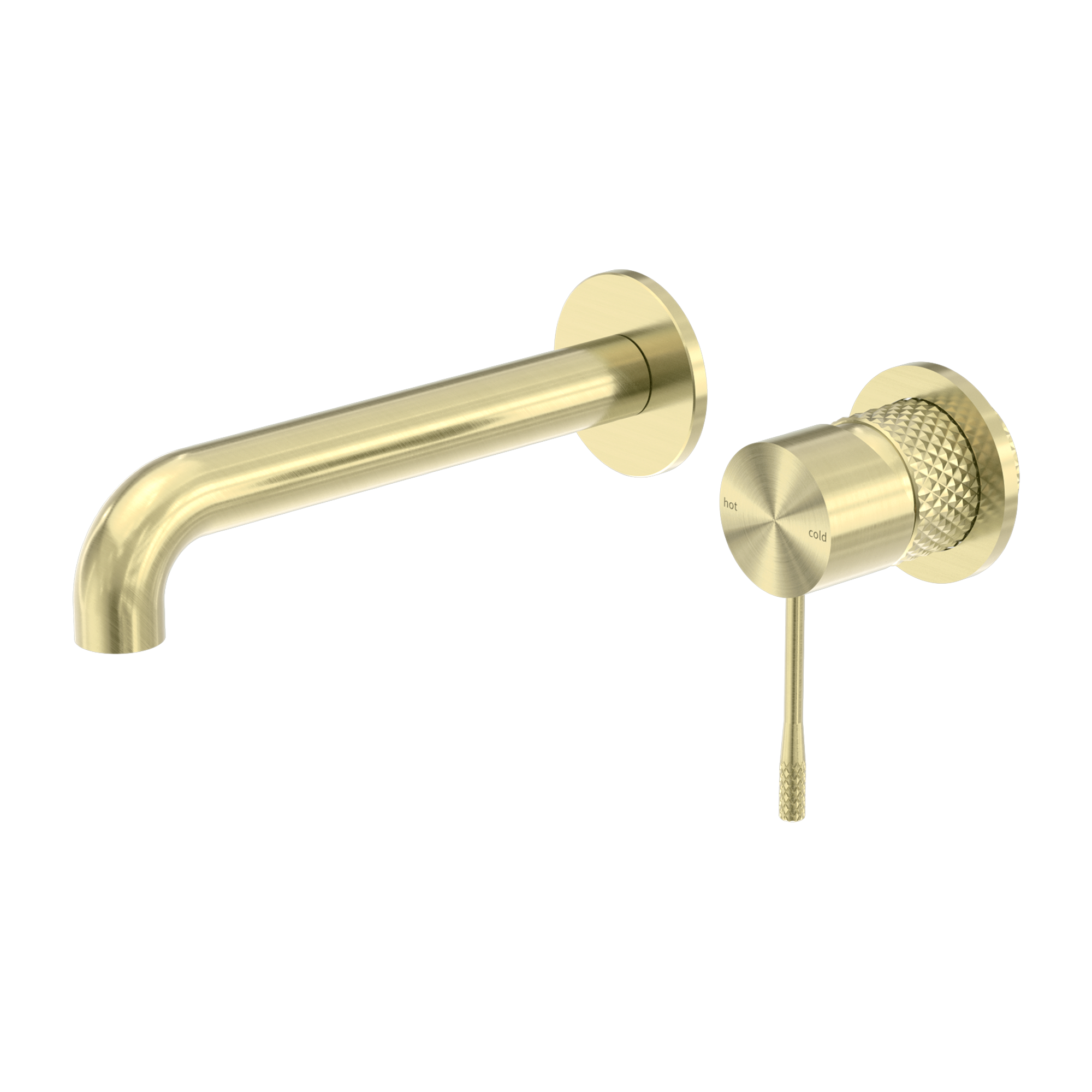 OPAL WALL BASIN/BATH MIXER SEPARATE BACK PLATE 120/160/185/230/260MM BRUSHED GOLD