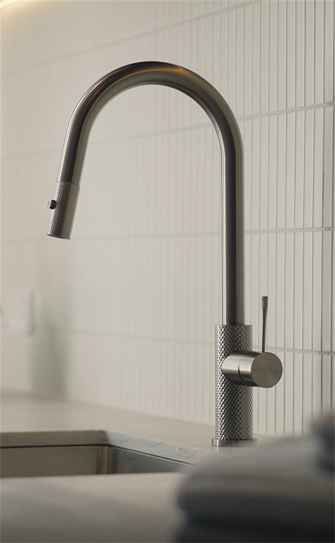 OPAL PULL OUT SINK MIXER WITH VEGIE SPRAY FUNCTION GRAPHITE