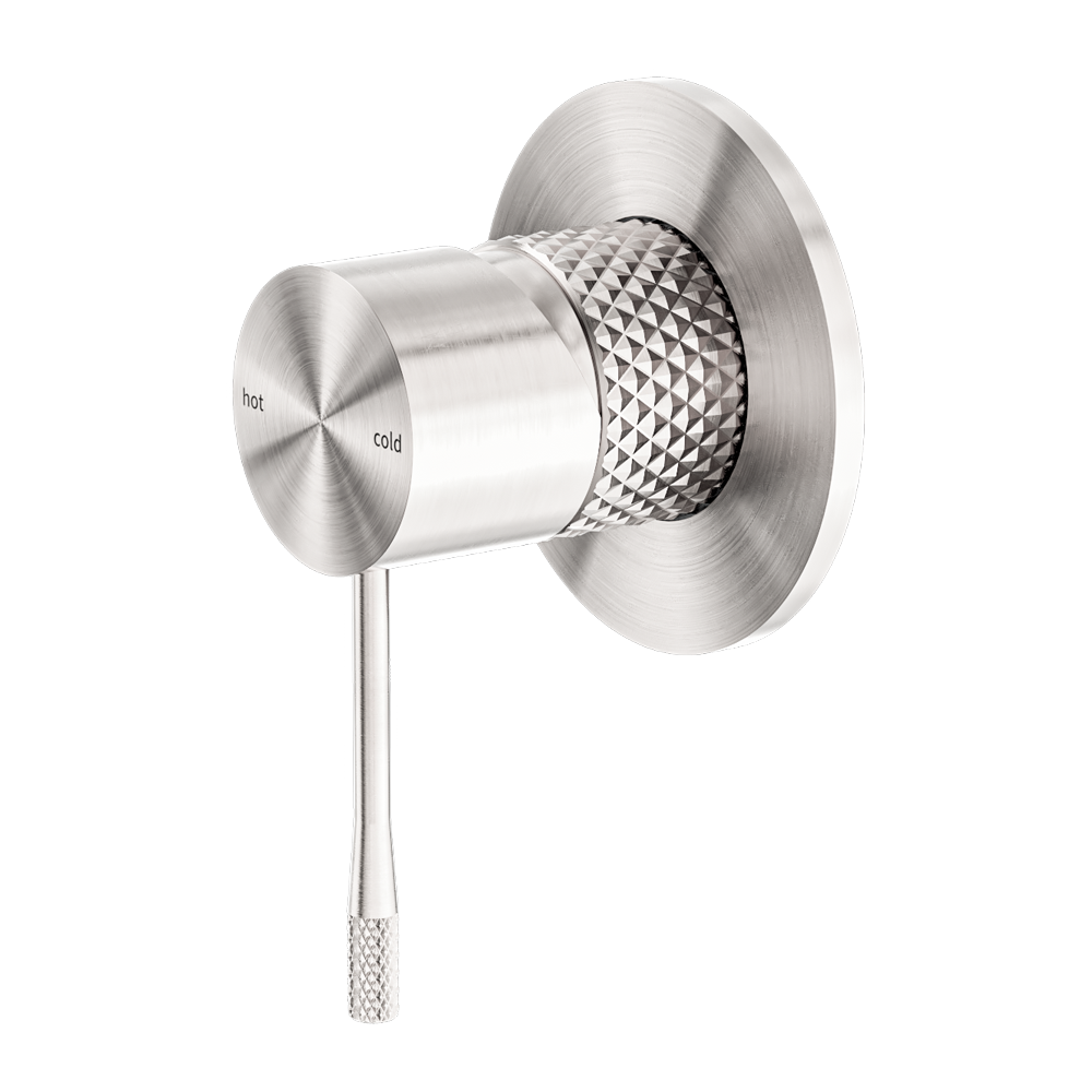 OPAL SHOWER MIXER 80MM PLATE BRUSHED NICKEL