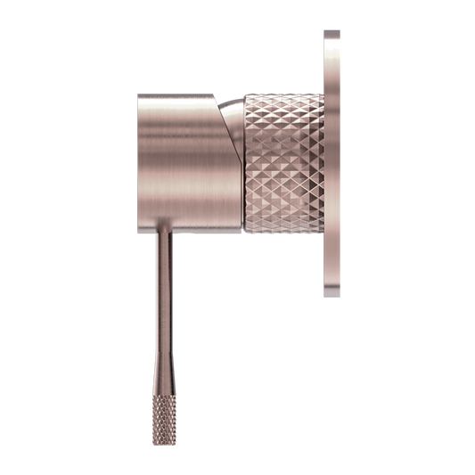 OPAL SHOWER MIXER 80MM PLATE BRUSHED BRONZE