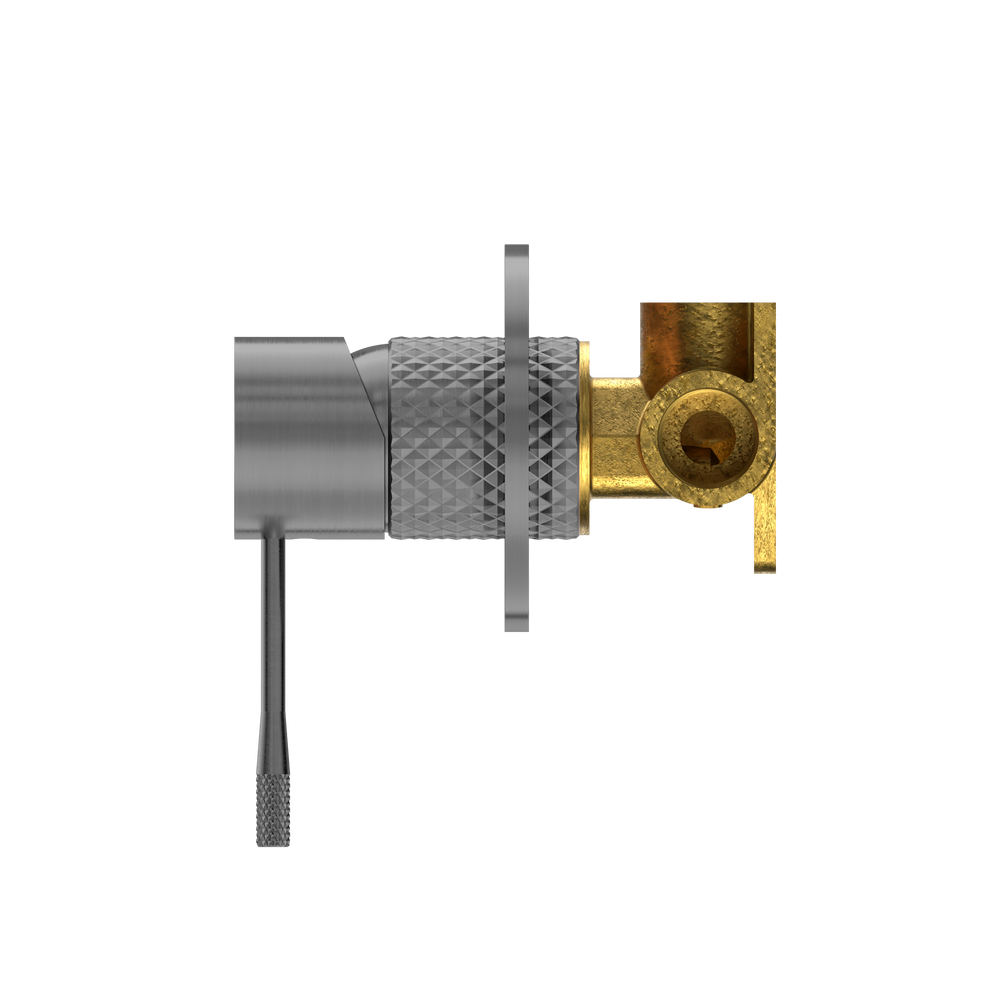 Opal Shower Mixer 80MM Plate Graphite — Gunmetal
