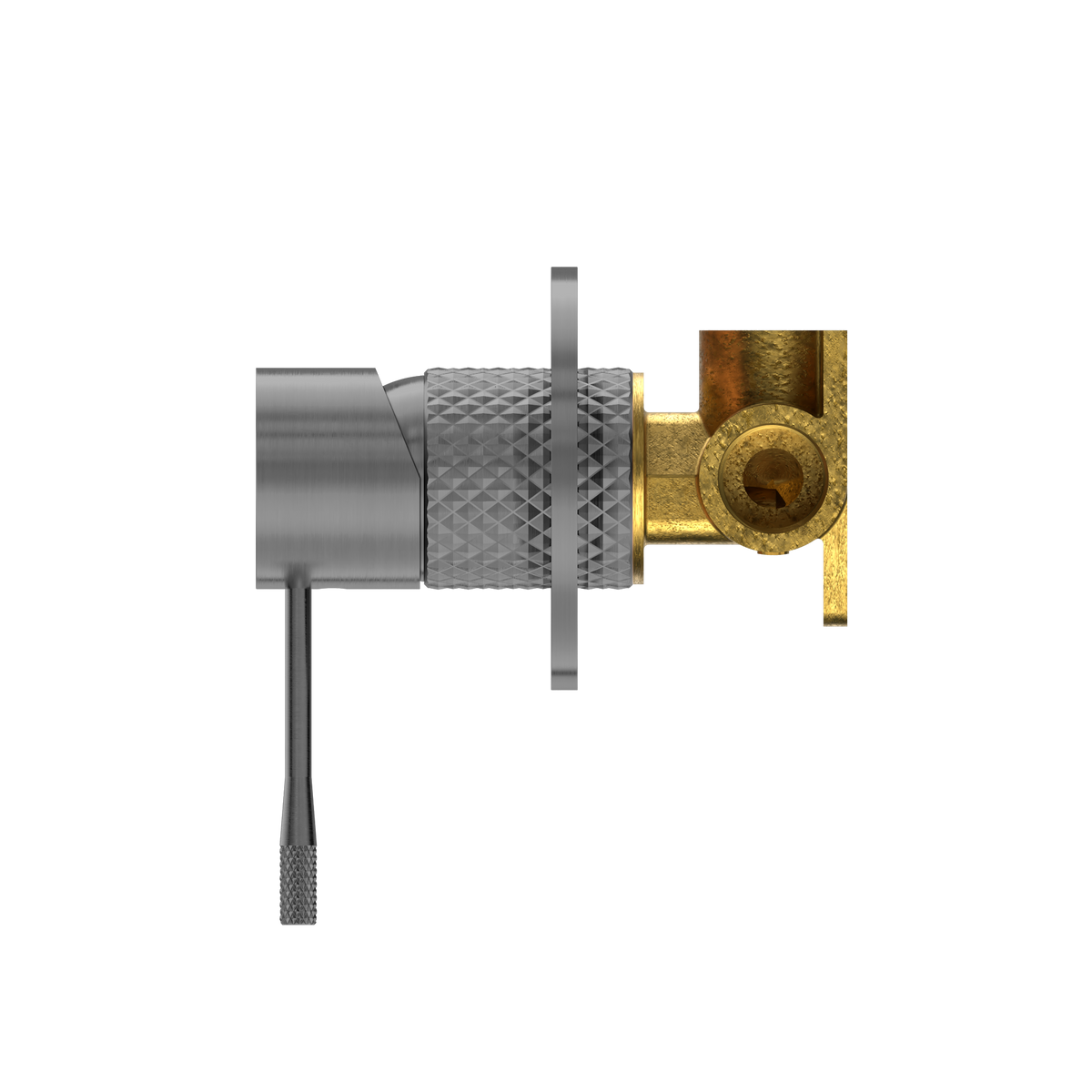 Opal Shower Mixer 80MM Plate Graphite — Gunmetal