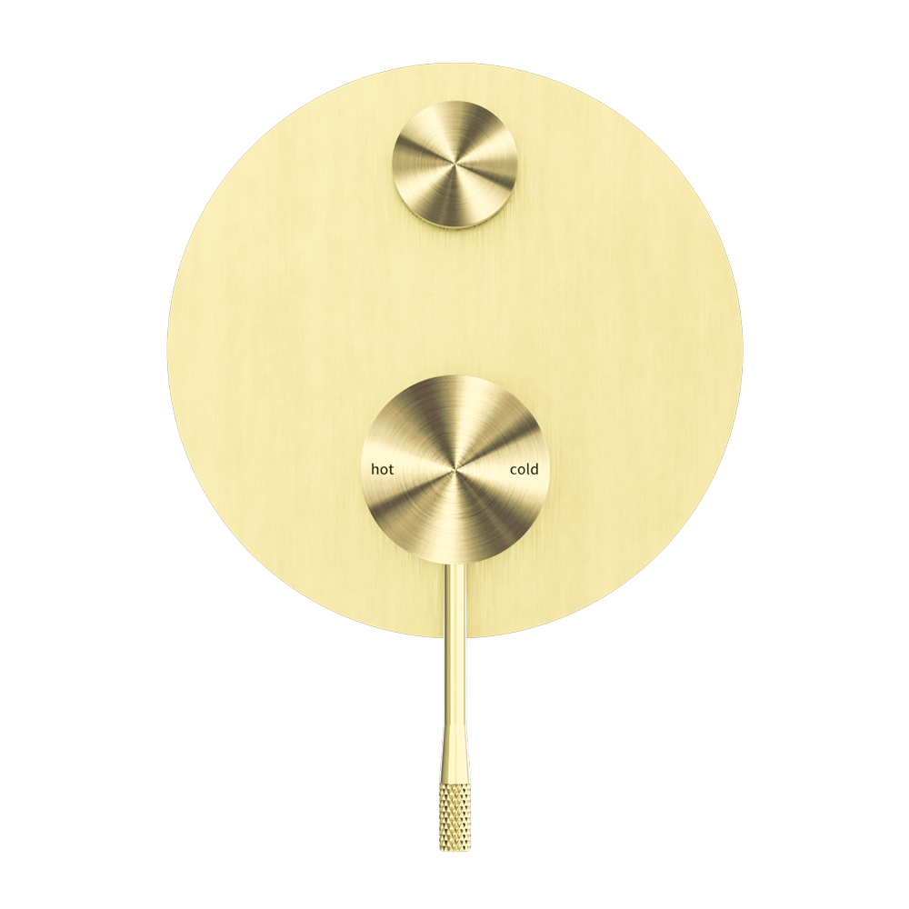 OPAL SHOWER MIXER WITH DIVERTOR BRUSHED GOLD