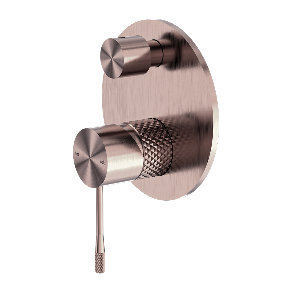 OPAL SHOWER MIXER WITH DIVERTOR BRUSHED BRONZE