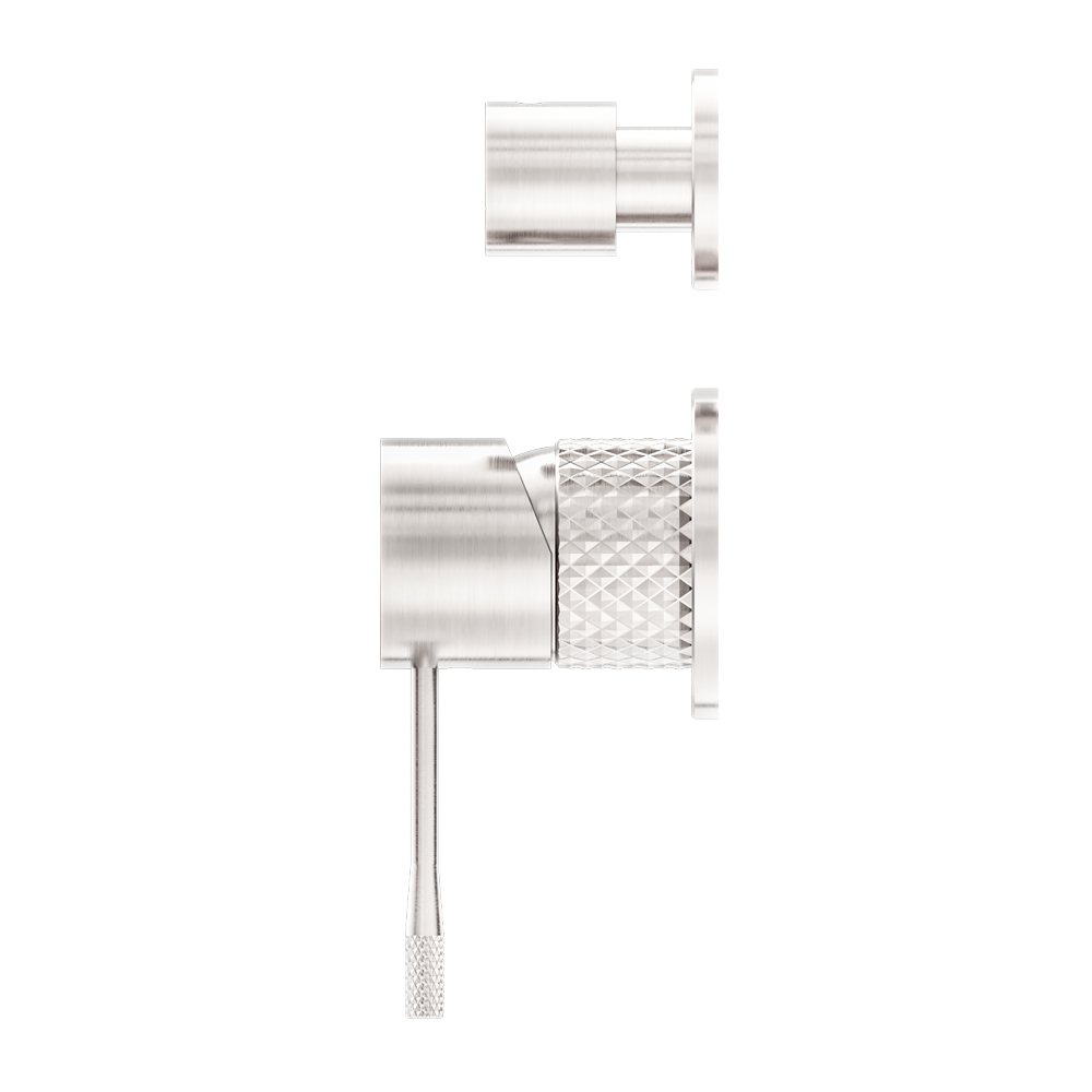 OPAL SHOWER MIXER WITH DIVERTOR SEPARATE PLATE BRUSHED NICKEL