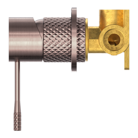 OPAL SHOWER MIXER 60MM PLATE BRUSHED BRONZE