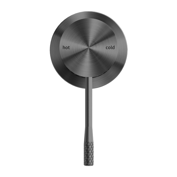 Opal Shower Mixer 60MM Plate Graphite — Gunmetal