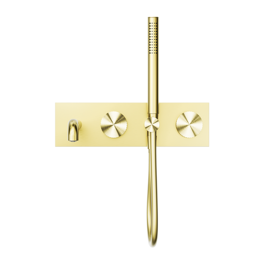 OPAL PROGRESSIVE SHOWER SYSTEM WITH SPOUT 230/250MM BRUSHED GOLD