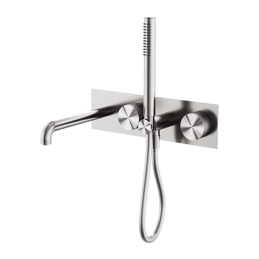 OPAL PROGRESSIVE SHOWER SYSTEM WITH SPOUT 230/250MM BRUSHED NICKEL
