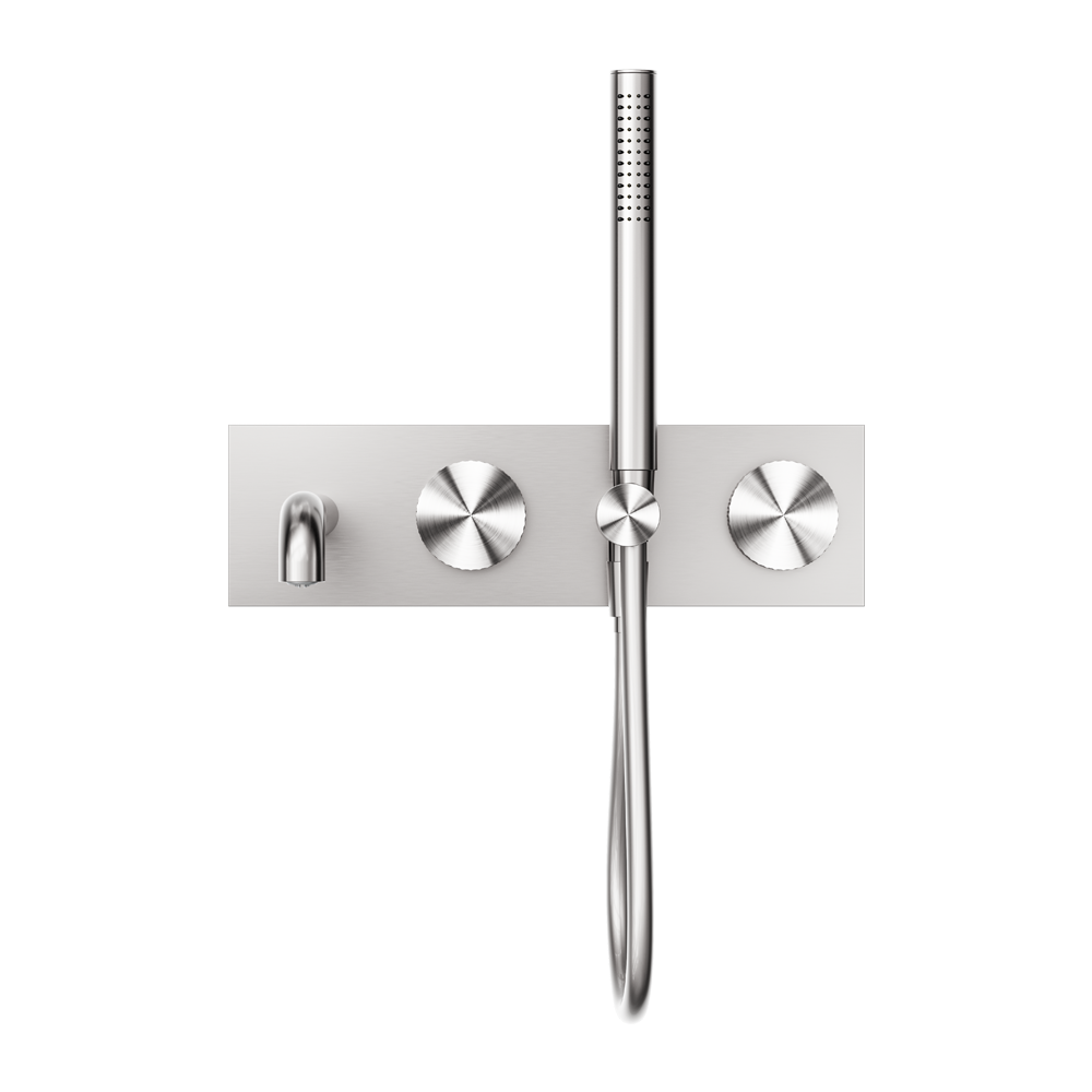 OPAL PROGRESSIVE SHOWER SYSTEM WITH SPOUT 230/250MM BRUSHED NICKEL
