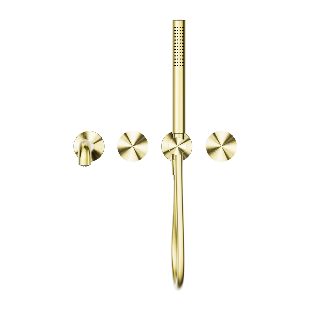 OPAL PROGRESSIVE SHOWER SYSTEM SEPARATE PLATE WITH SPOUT 230/250MM BRUSHED GOLD