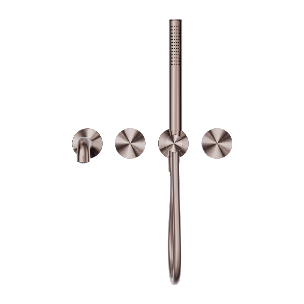 OPAL PROGRESSIVE SHOWER SYSTEM SEPARATE PLATE WITH SPOUT 230/250MM BRUSHED BRONZE