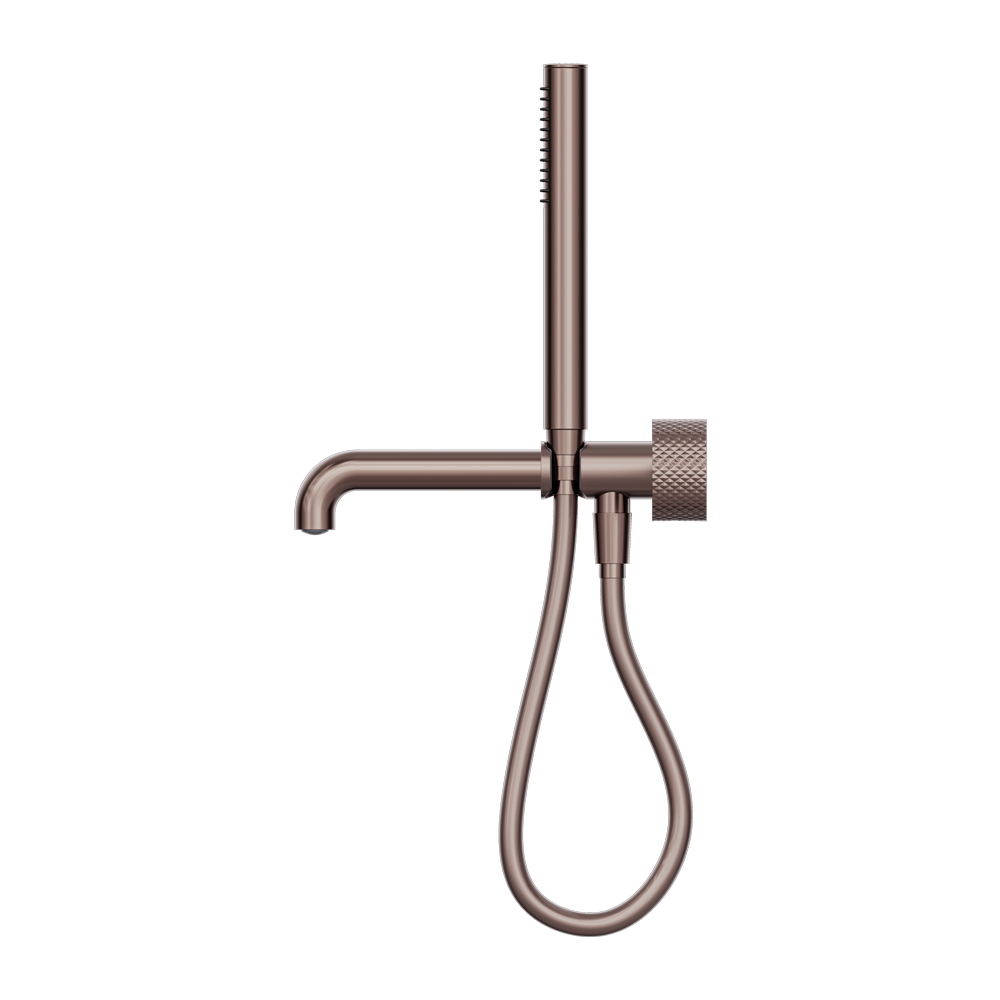 OPAL PROGRESSIVE SHOWER SYSTEM SEPARATE PLATE WITH SPOUT 230/250MM BRUSHED BRONZE