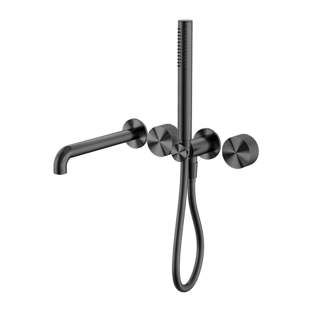 OPAL PROGRESSIVE SHOWER SYSTEM SEPARATE PLATE WITH SPOUT 230/250MM GRAPHITE