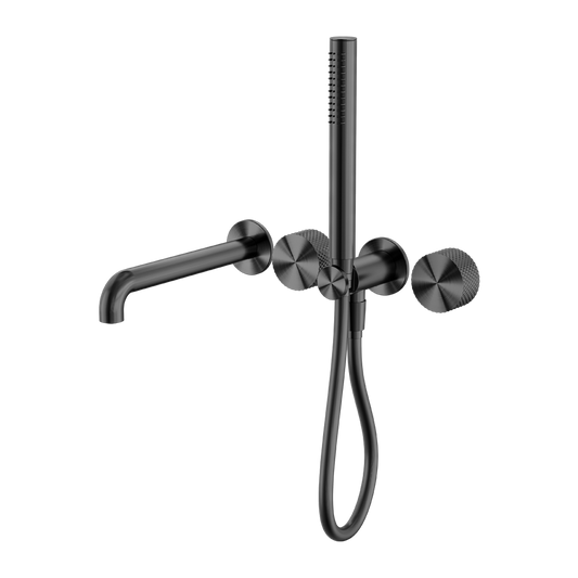 OPAL PROGRESSIVE SHOWER SYSTEM SEPARATE PLATE WITH SPOUT 230/250MM GRAPHITE