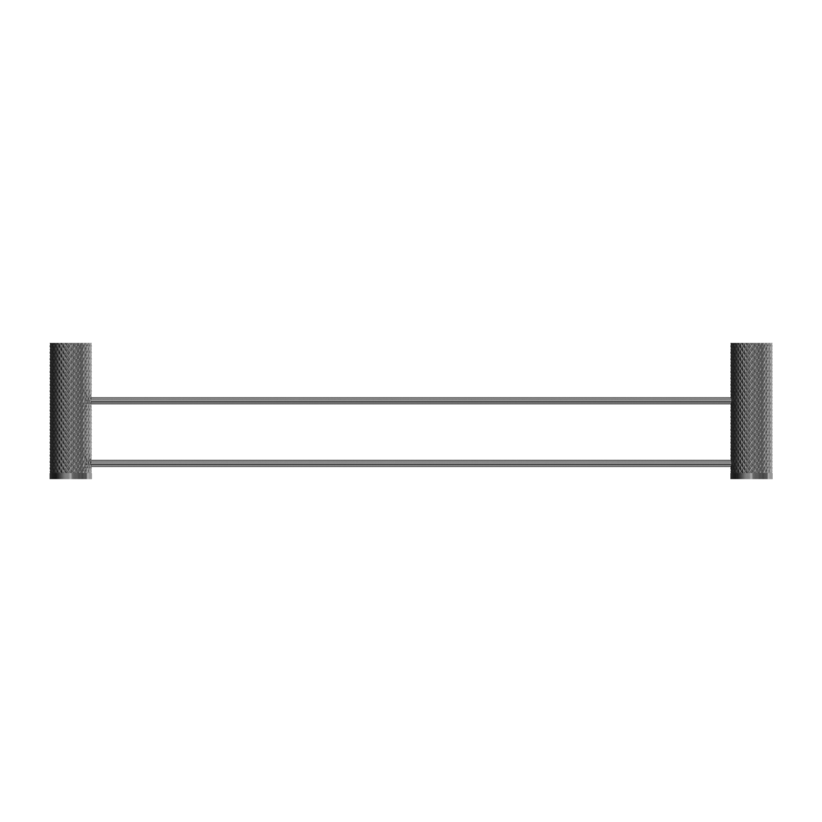 Opal Double Towel Rail 600/800MM Graphite — Gunmetal