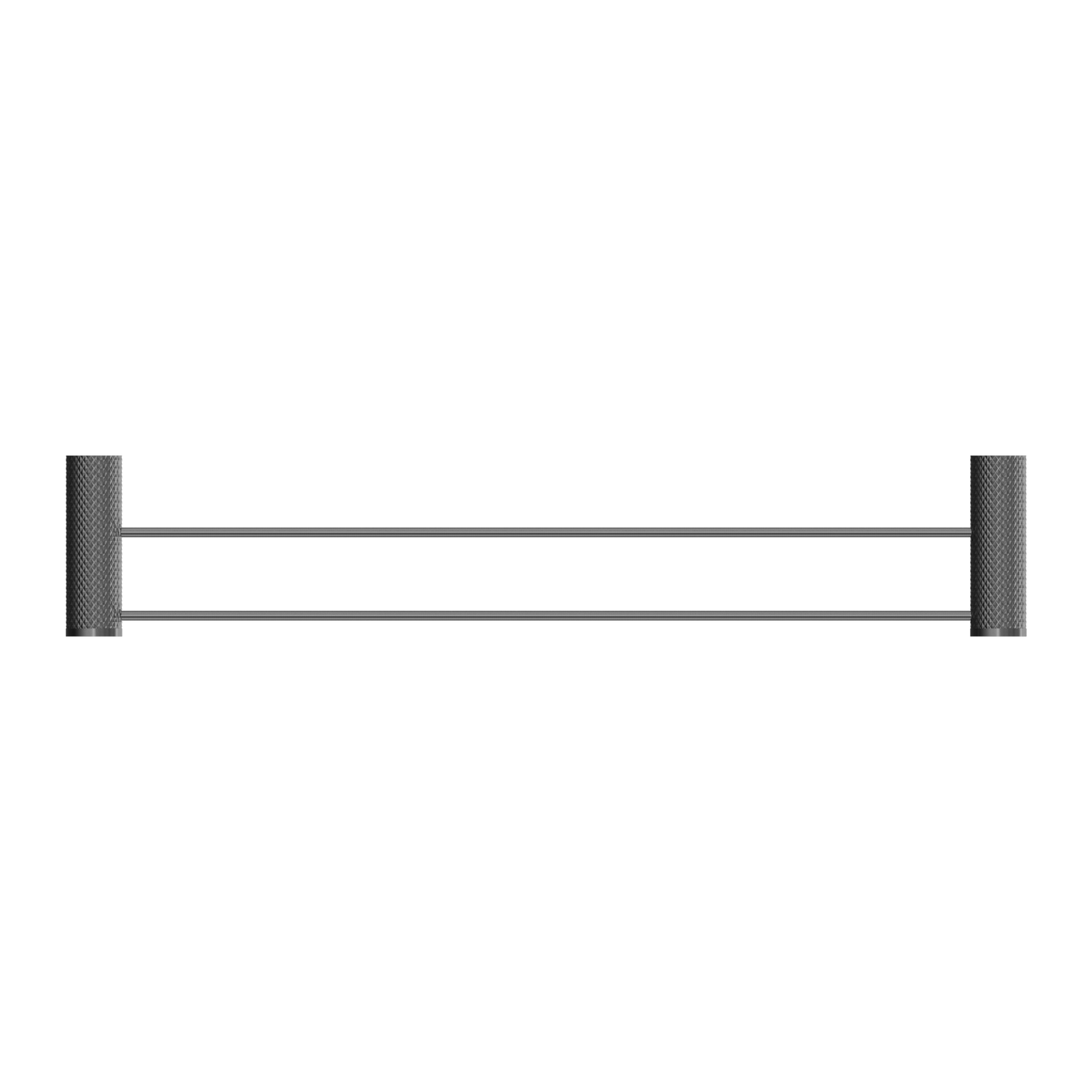 OPAL DOUBLE TOWEL RAIL 600/800MM GRAPHITE