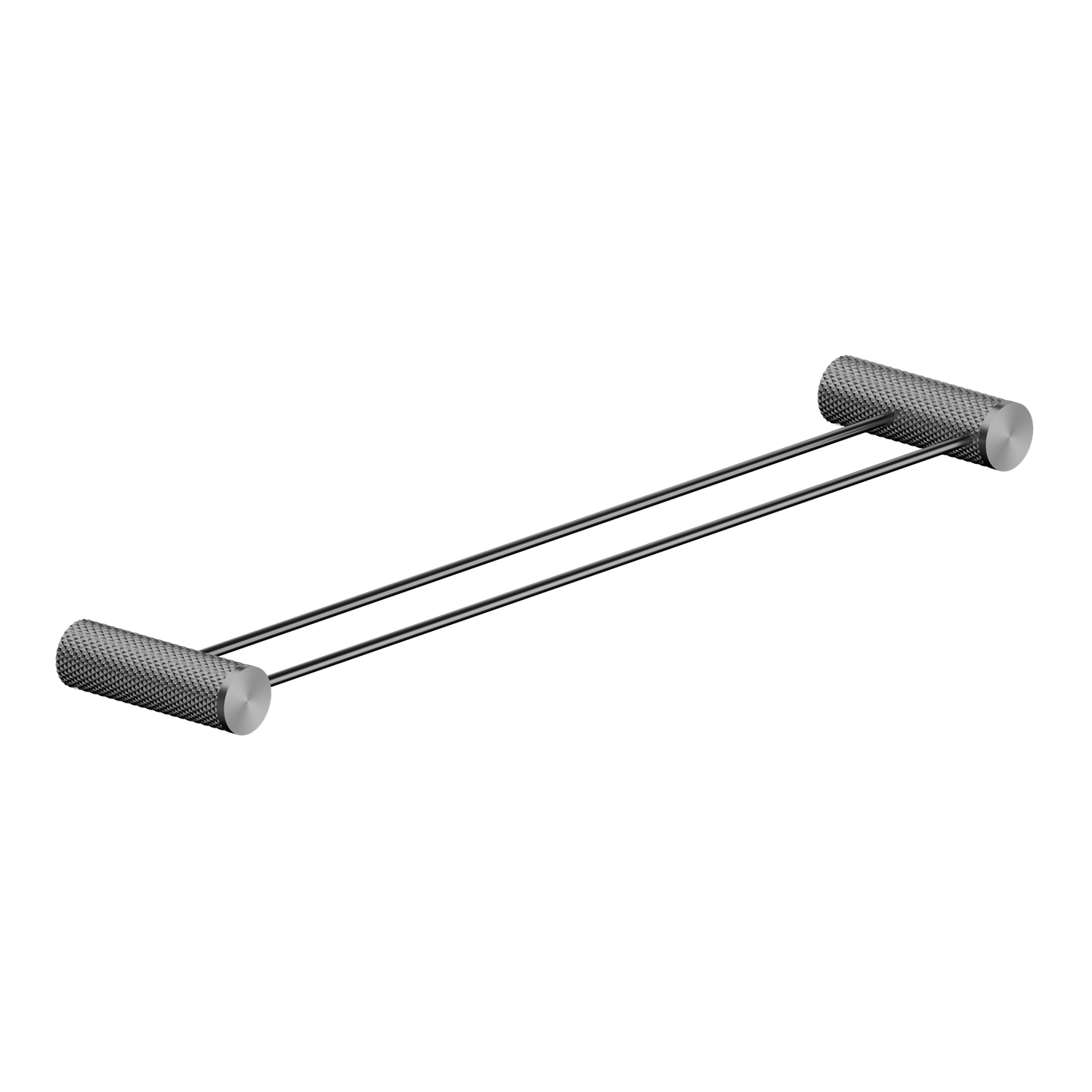 OPAL DOUBLE TOWEL RAIL 600/800MM GRAPHITE
