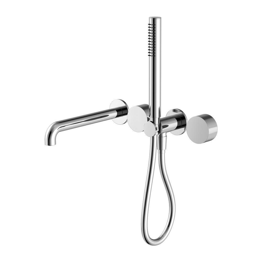KARA PROGRESSIVE SHOWER SYSTEM SEPARATE PLATE WITH SPOUT 230/250MM CHROME