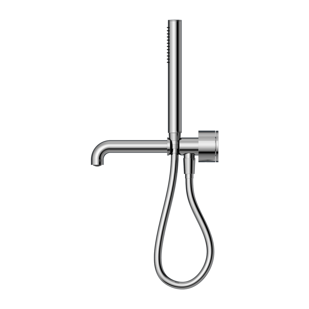 Kara Progressive Shower System Separate Plate With Spout 230/250MM Chrome — Chrome & Stainless