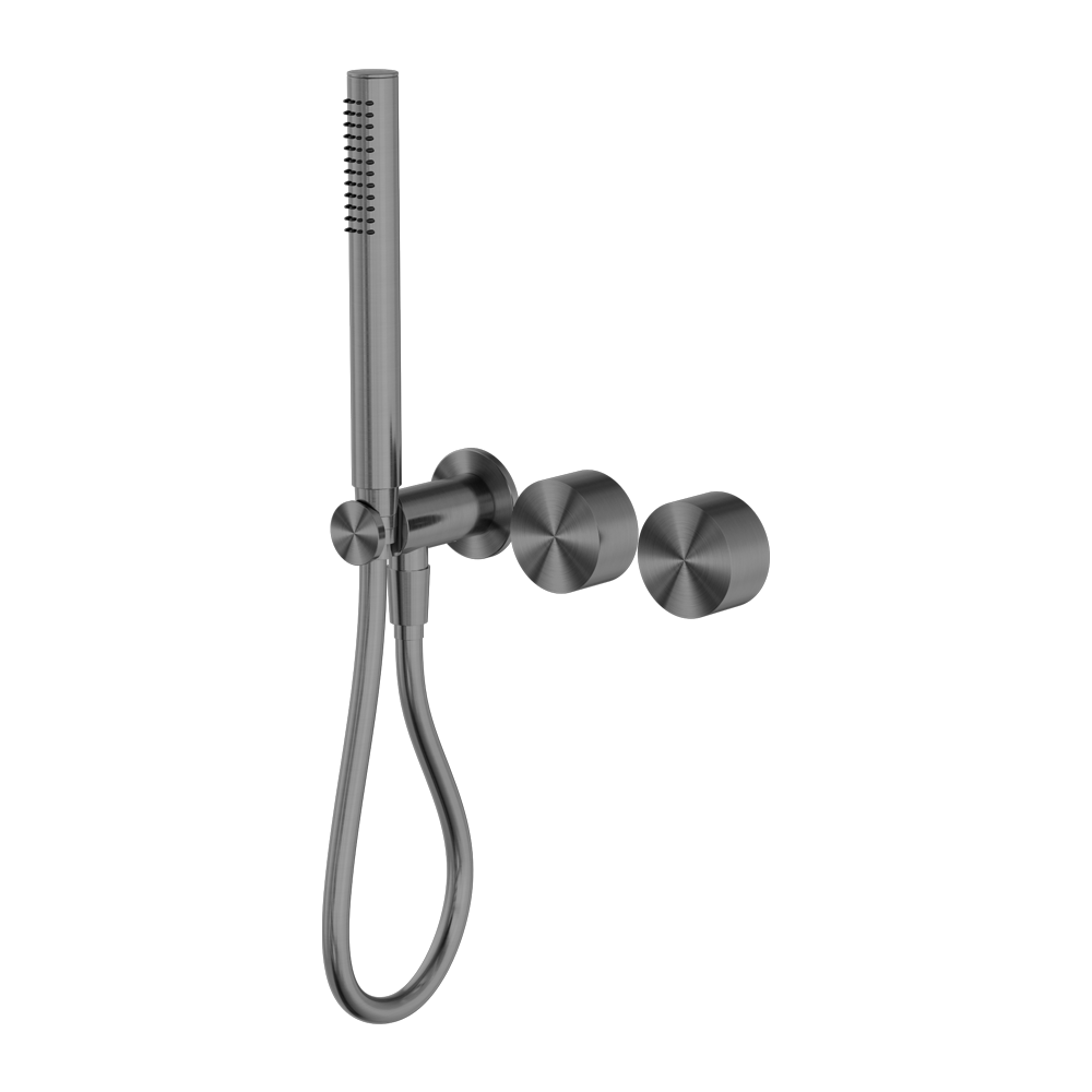 KARA PROGRESSIVE SHOWER SYSTEM SEPARATE PLATE GUN METAL